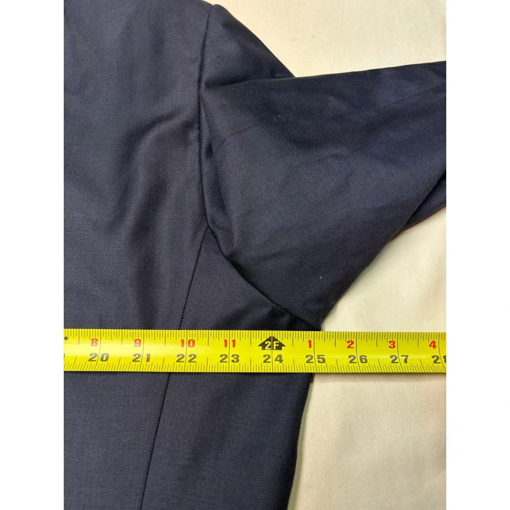 Suitsupply Navy Blue Vitale Barberis Canonico Super 110s Wool Blazer Mens US 48R